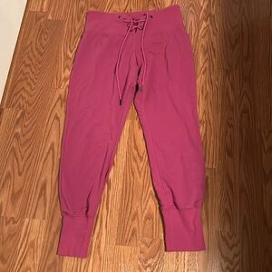 Drawstring Free People Movement pink sweats/lounge pants size Large